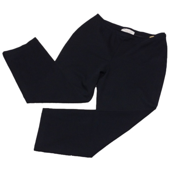 St. John Sport Essentials by Marie Gray Black High Rise Straight Leg Ankle Pant - Picture 1 of 14